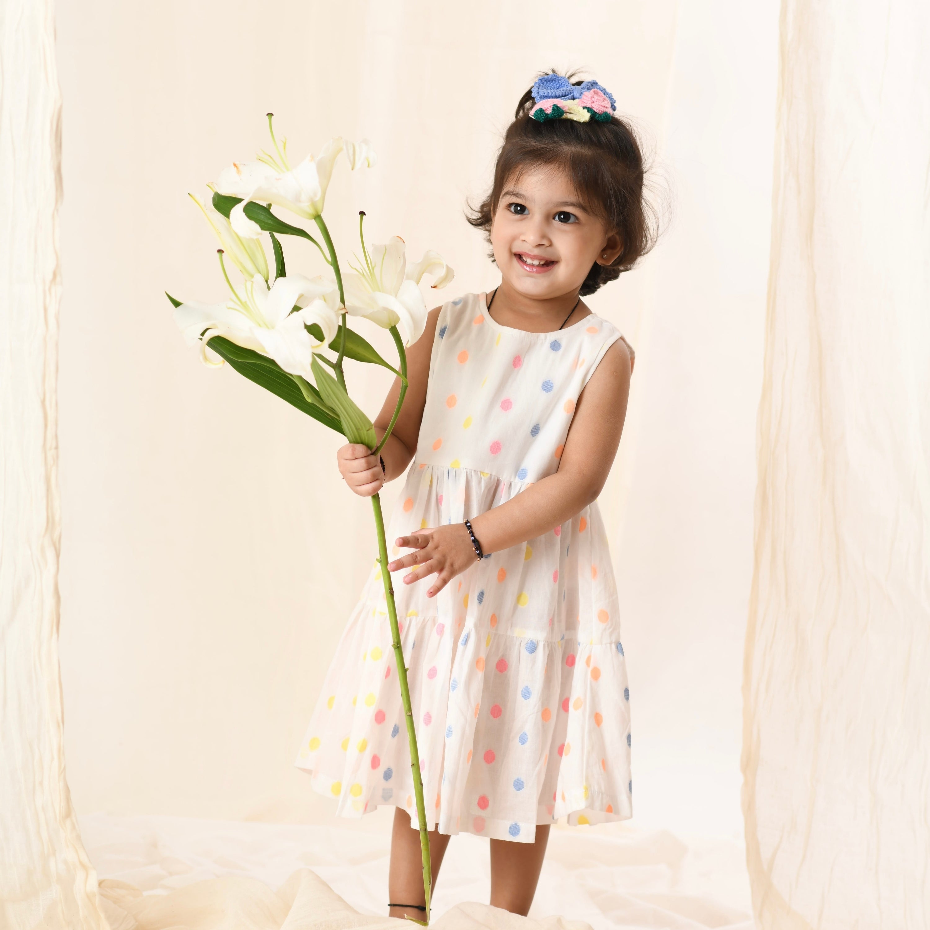 Organic Cotton Polka Dot Dress