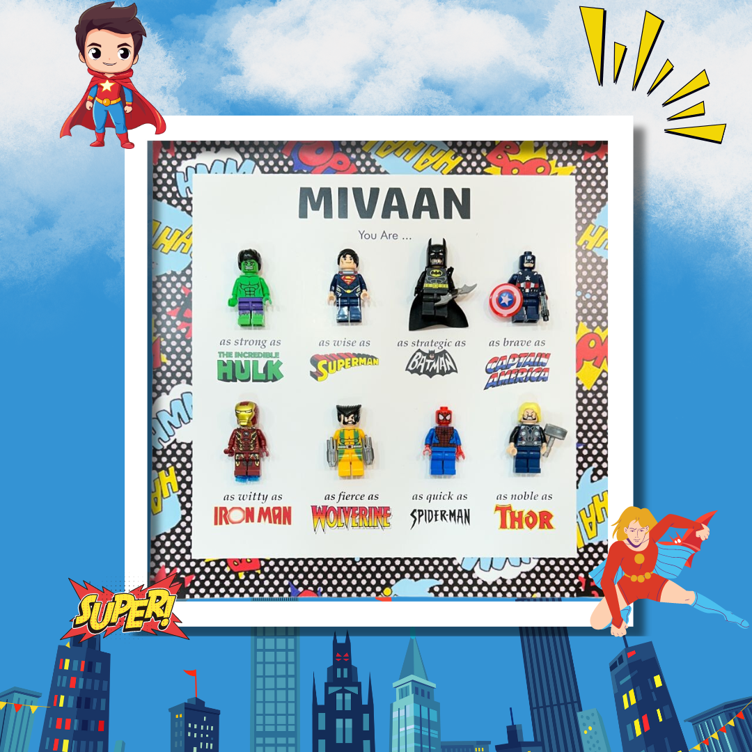 Bhai/Brother 3D Super Lego Frame (8 Legos)