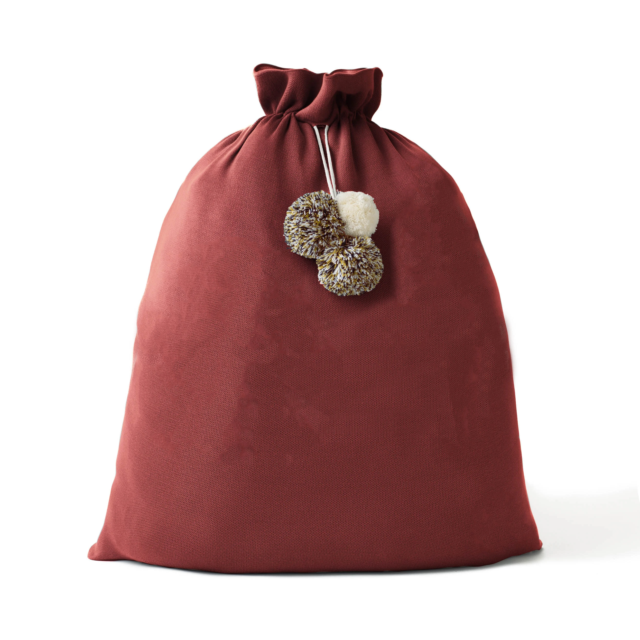 Classic Christmas Santa Sack - Base: Baked Apple; Letter: Ivory