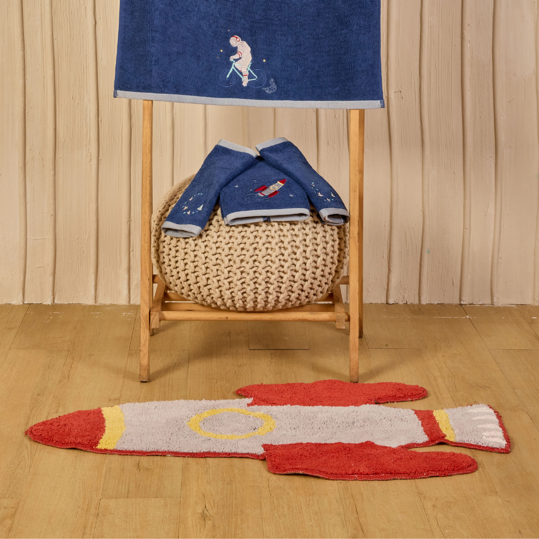 To The Moon And Back Bath Mat