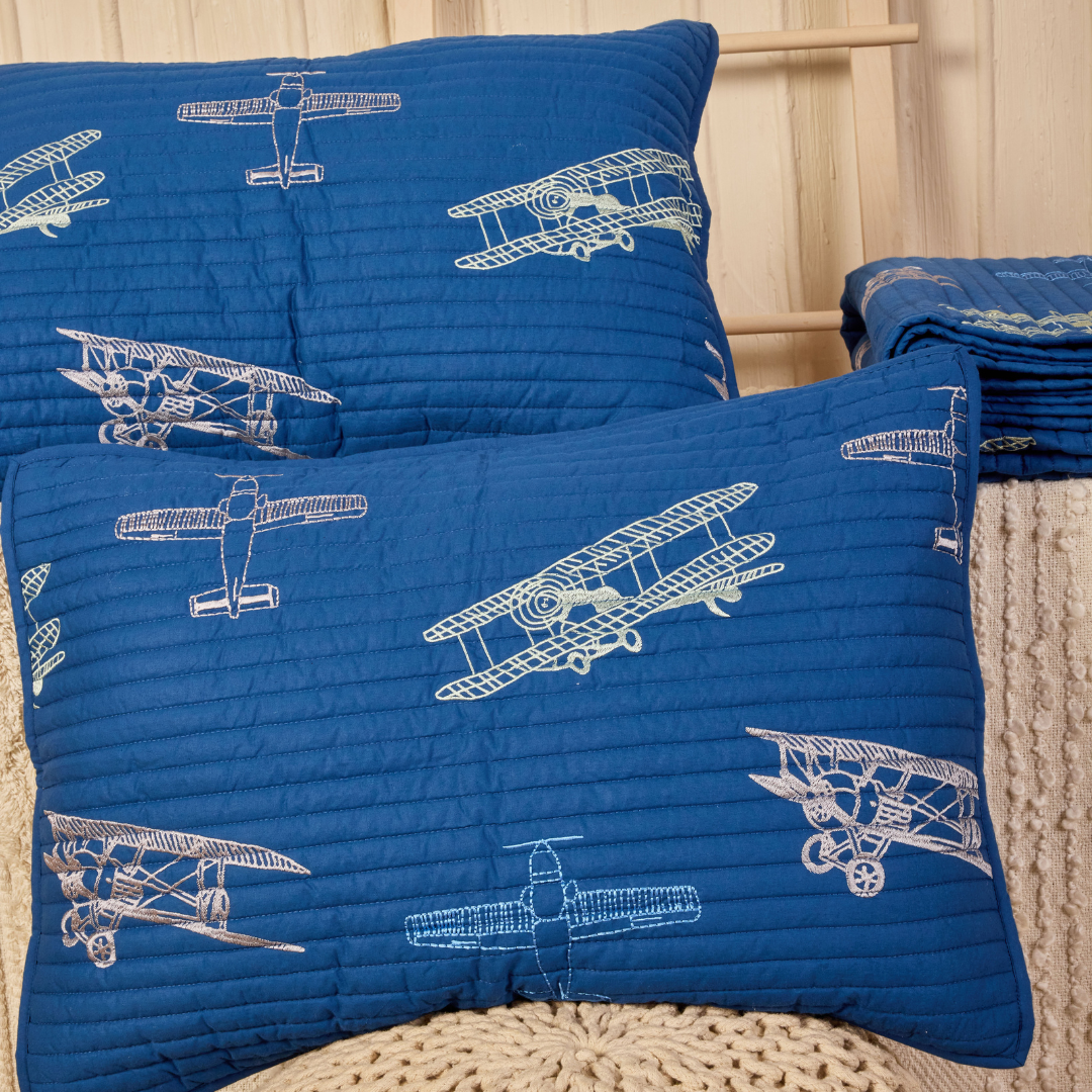 Fly Away With Me Single/ Double/ King Bed Spread Set-Blue