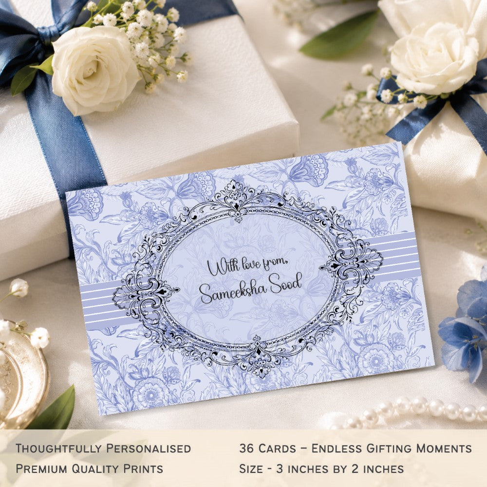 Gift Tags Rectangle - Blue Serenity - image 2