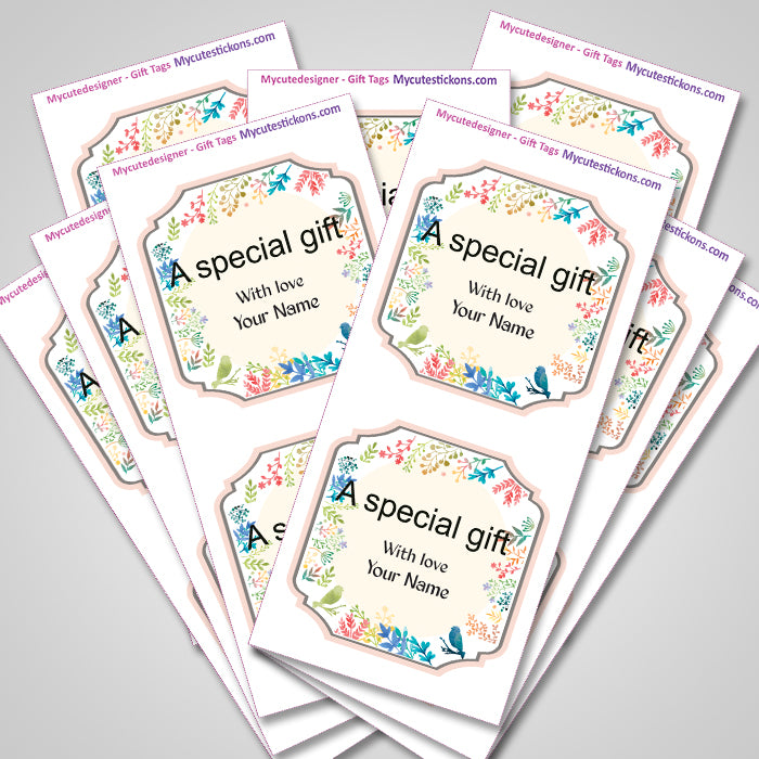 Personalised Gift Sticker - Brighten Up A Day - Set of 60