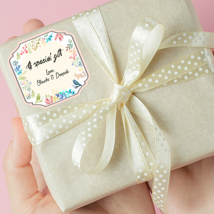 Personalised Gift Sticker - Brighten Up A Day - Set of 60