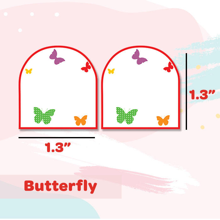 Shoe Labels Pack - Butterfly -  12 Pairs