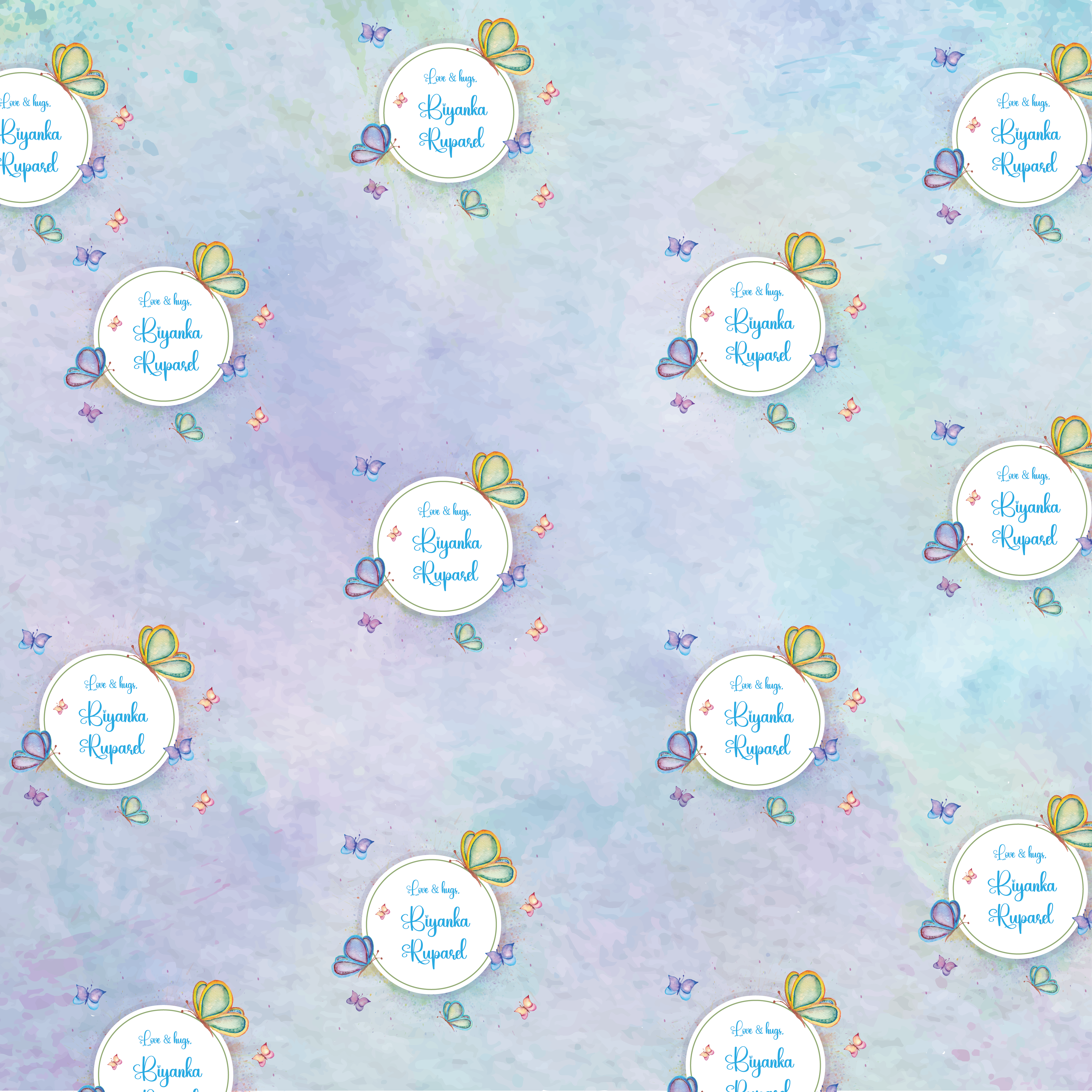 Personalised Gift Wrapping Paper (Girl)