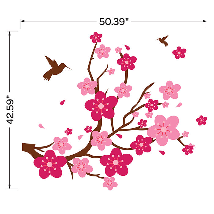 Cherry Blossom Branch Wall Stickers