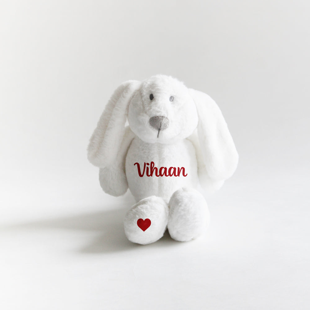 Christmas Name Bunny - Red Belly