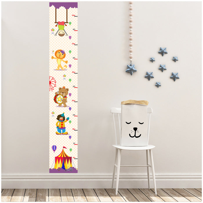 Circus Height Chart Wall Stickers