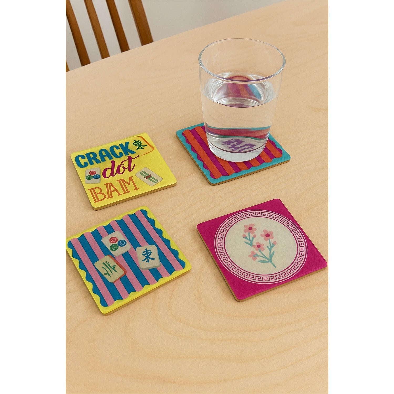 Mahjong - Coaster Set of 4