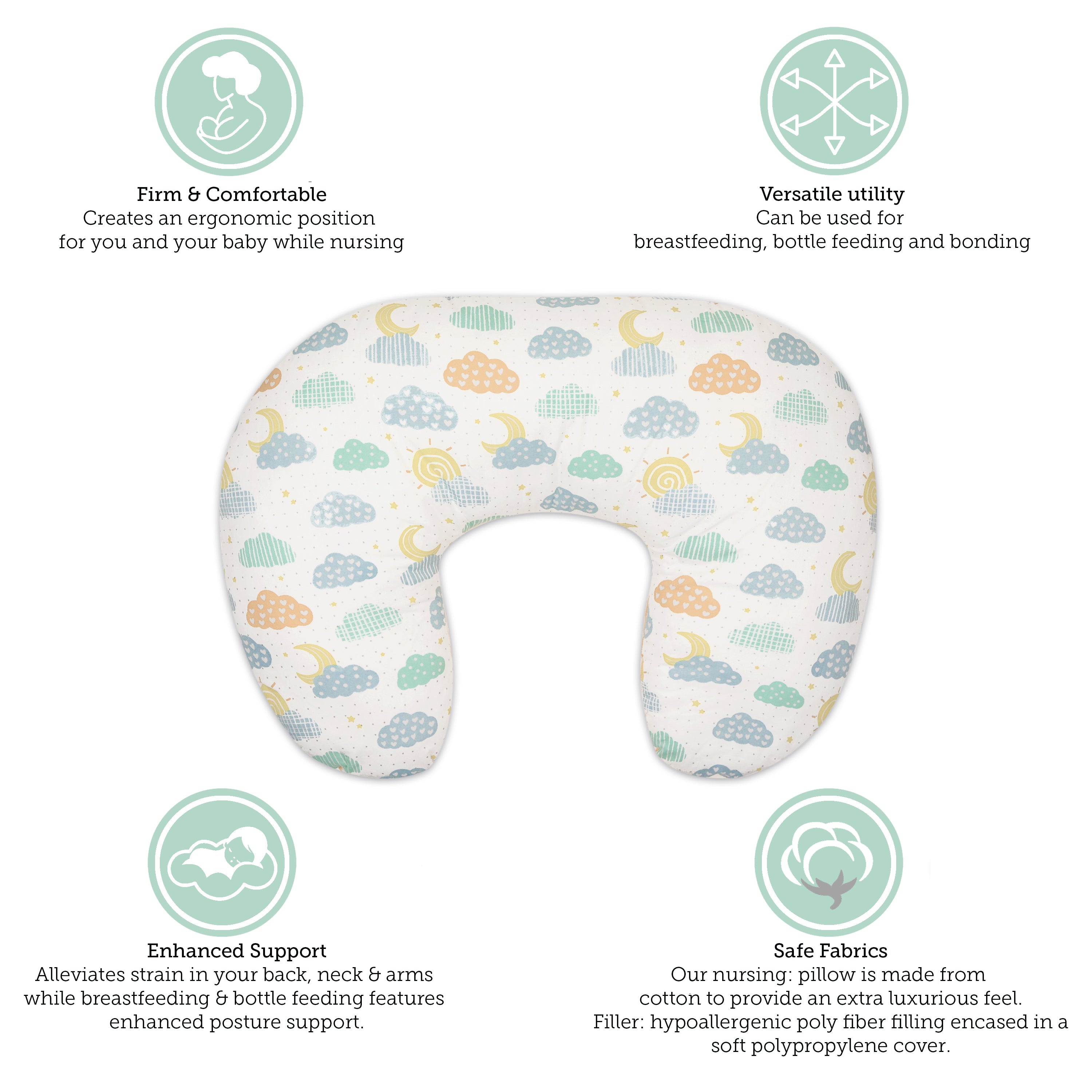 Abracadabra Nursing Pillow - Lost in Clouds