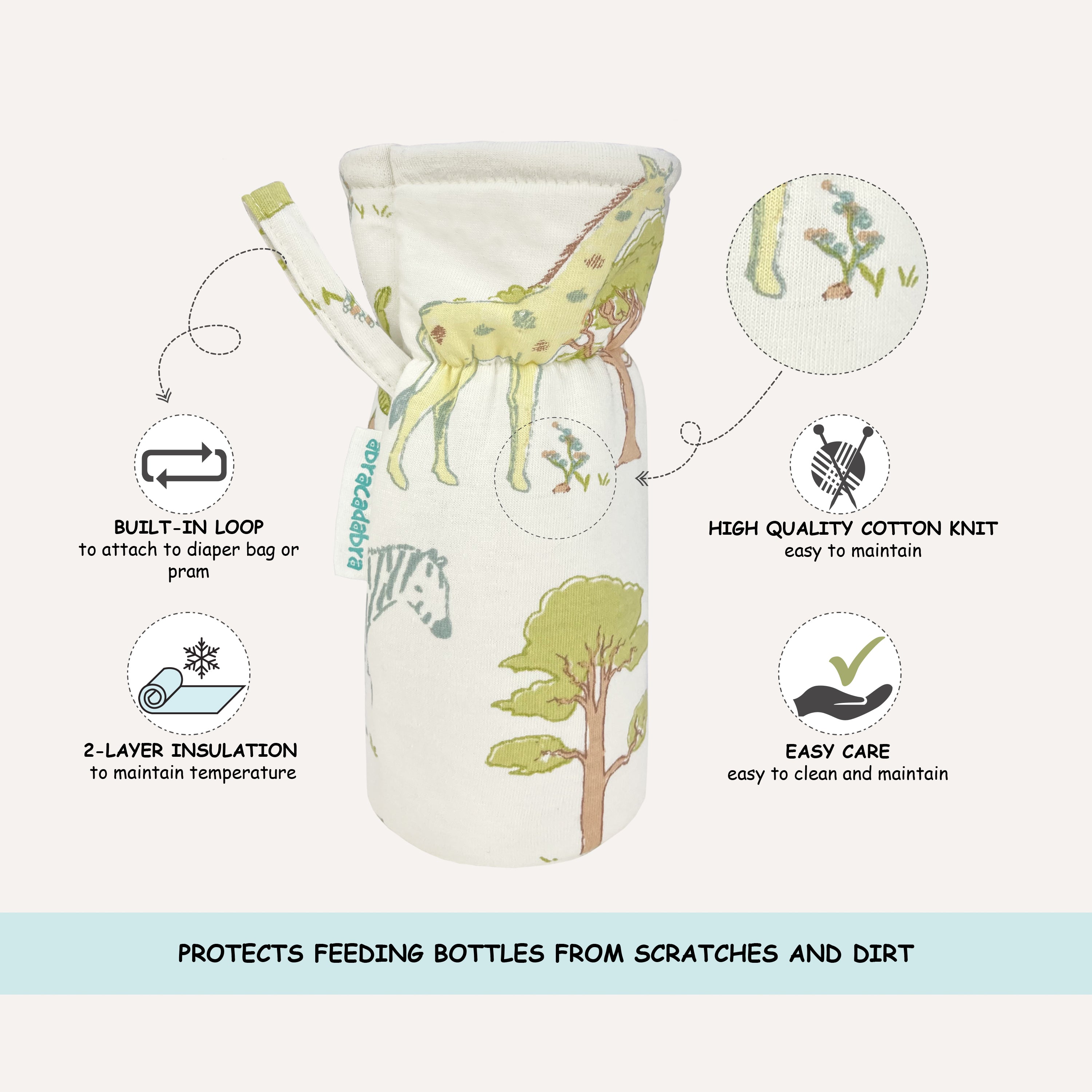 Abracadabra Bottle Cover (Set of 2) - Savanna