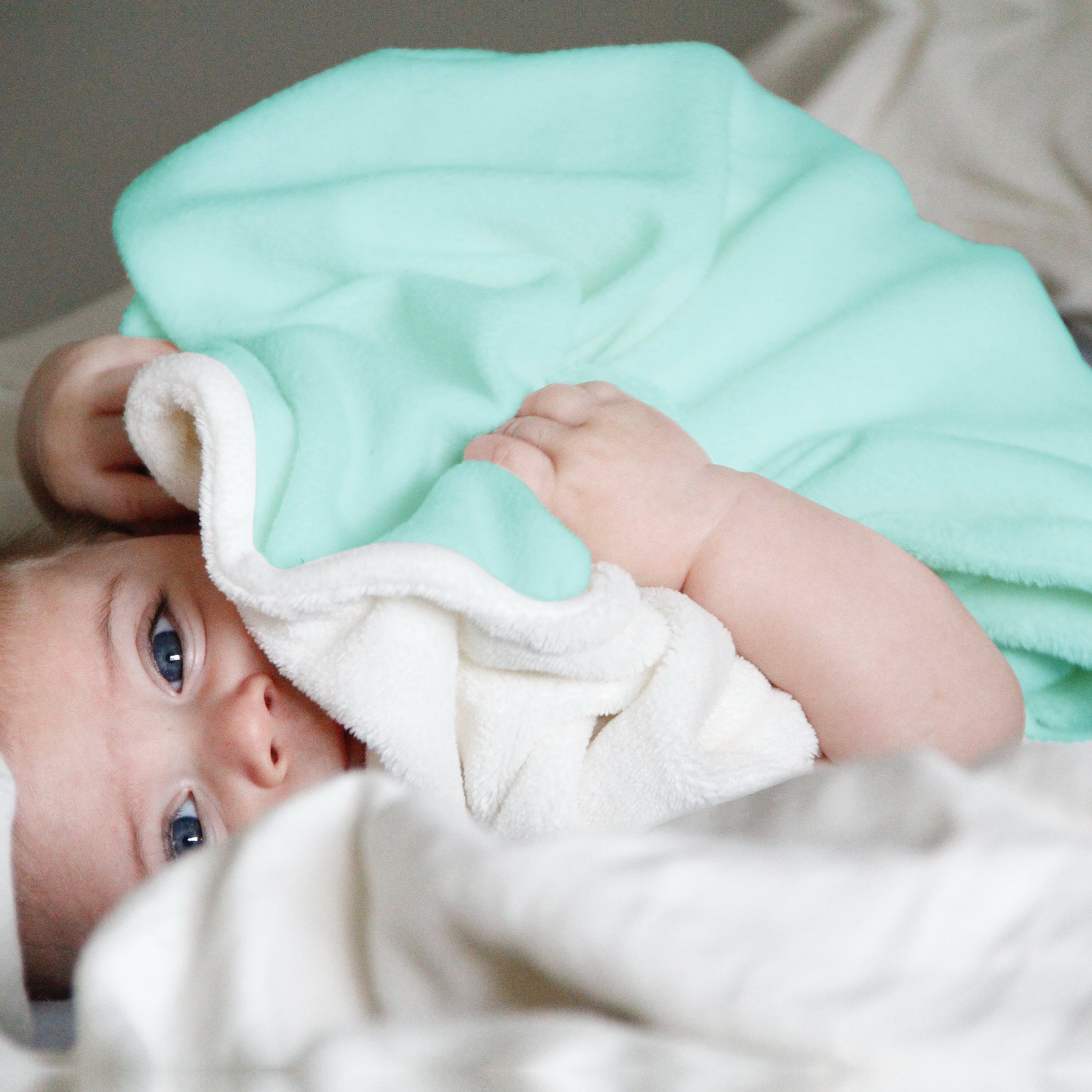 Abracadabra Chamois Blanket - Turquoise