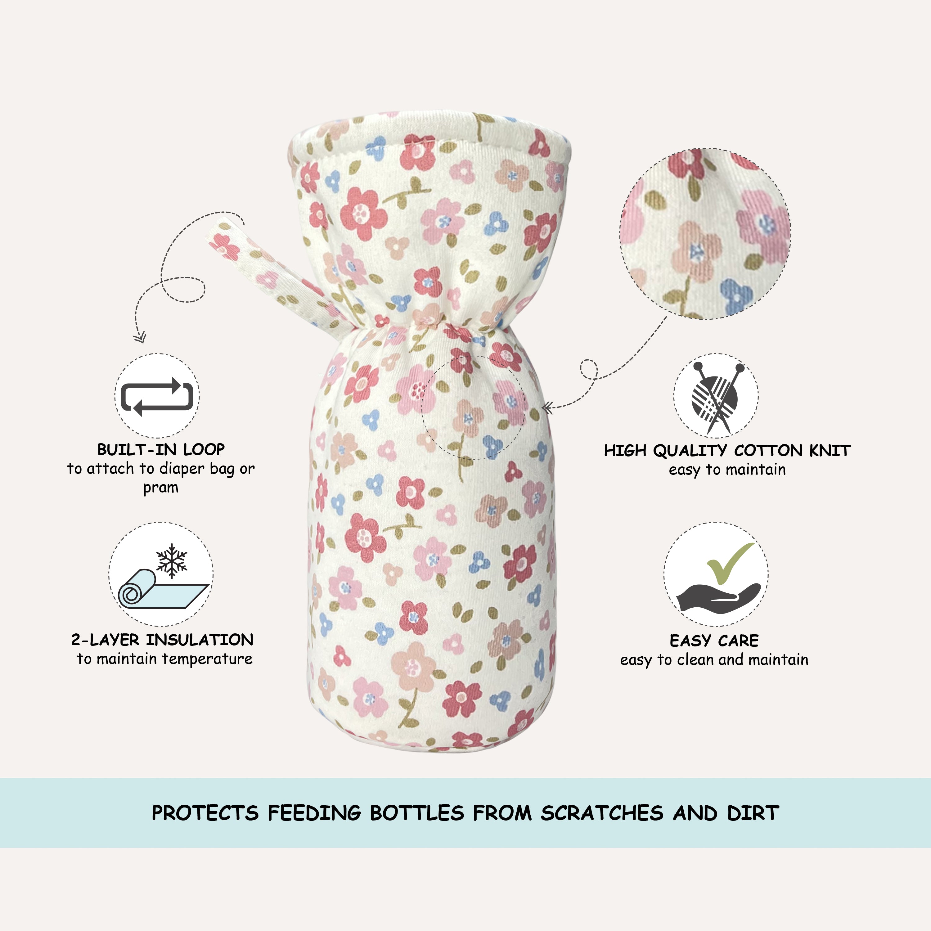 Abracadabra Bottle Cover (Set of 2) - Vintage Floral