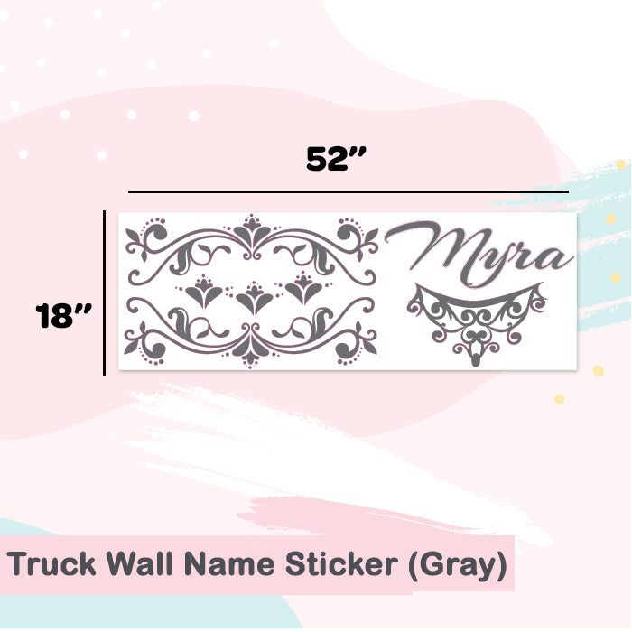 Crown Wall Name Sticker