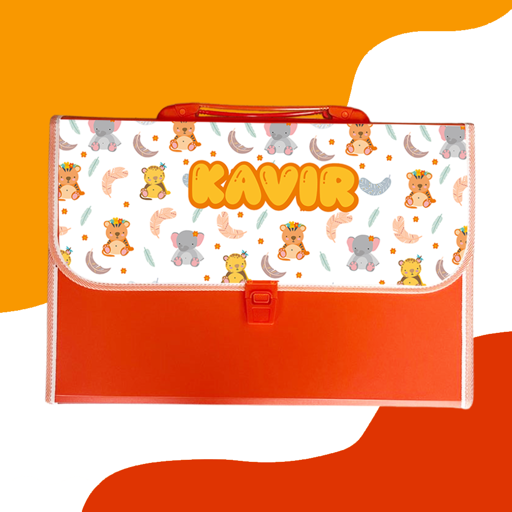 Personalised Orange Folder