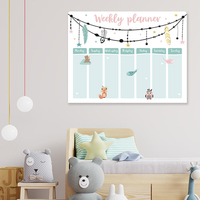 Kids Weekly Planner-Cute Boho