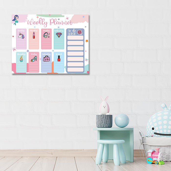 Kids Weekly Planner-Cute Icons