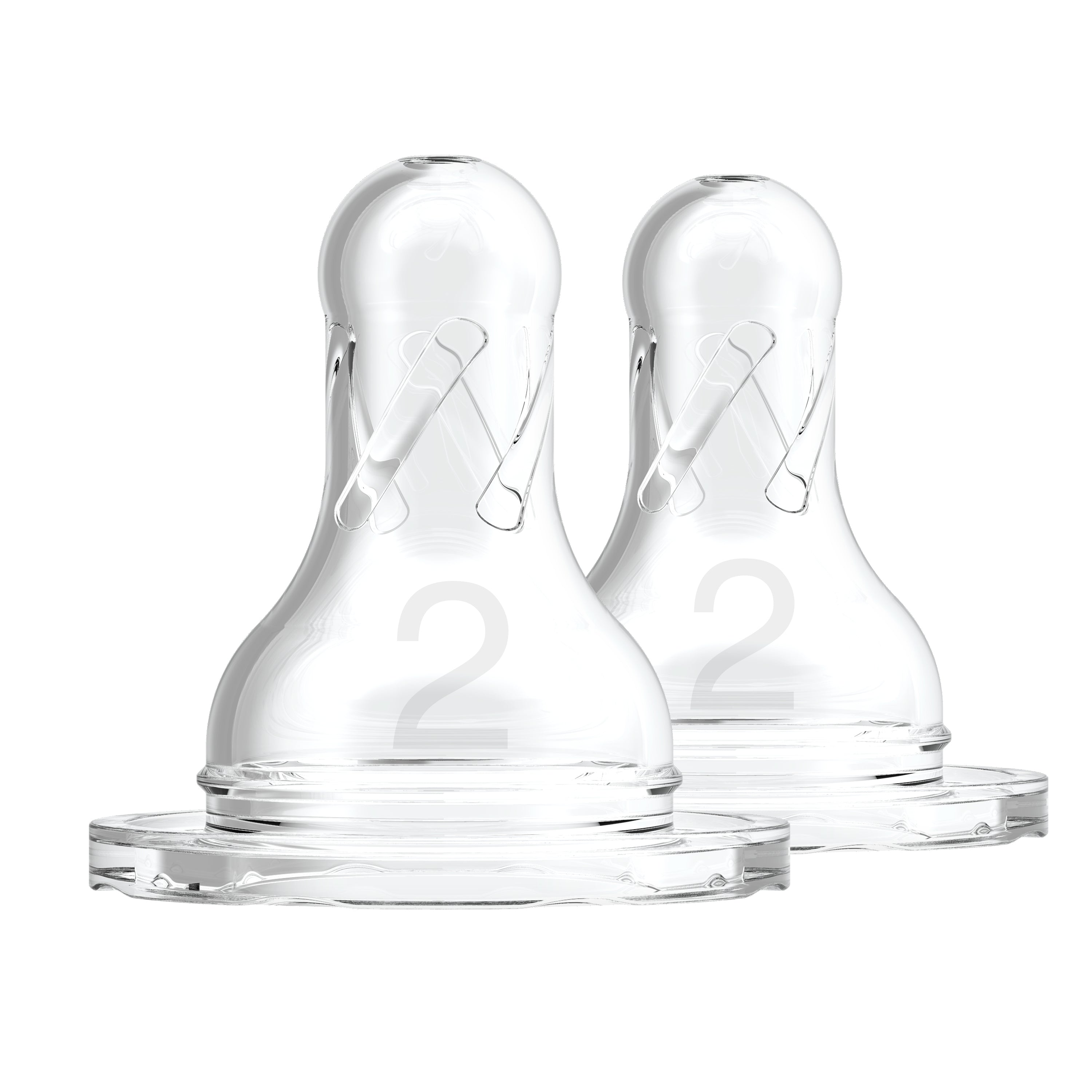 Dr. Brown's Level 2 Silicone Narrow Nipple, 2-Pack