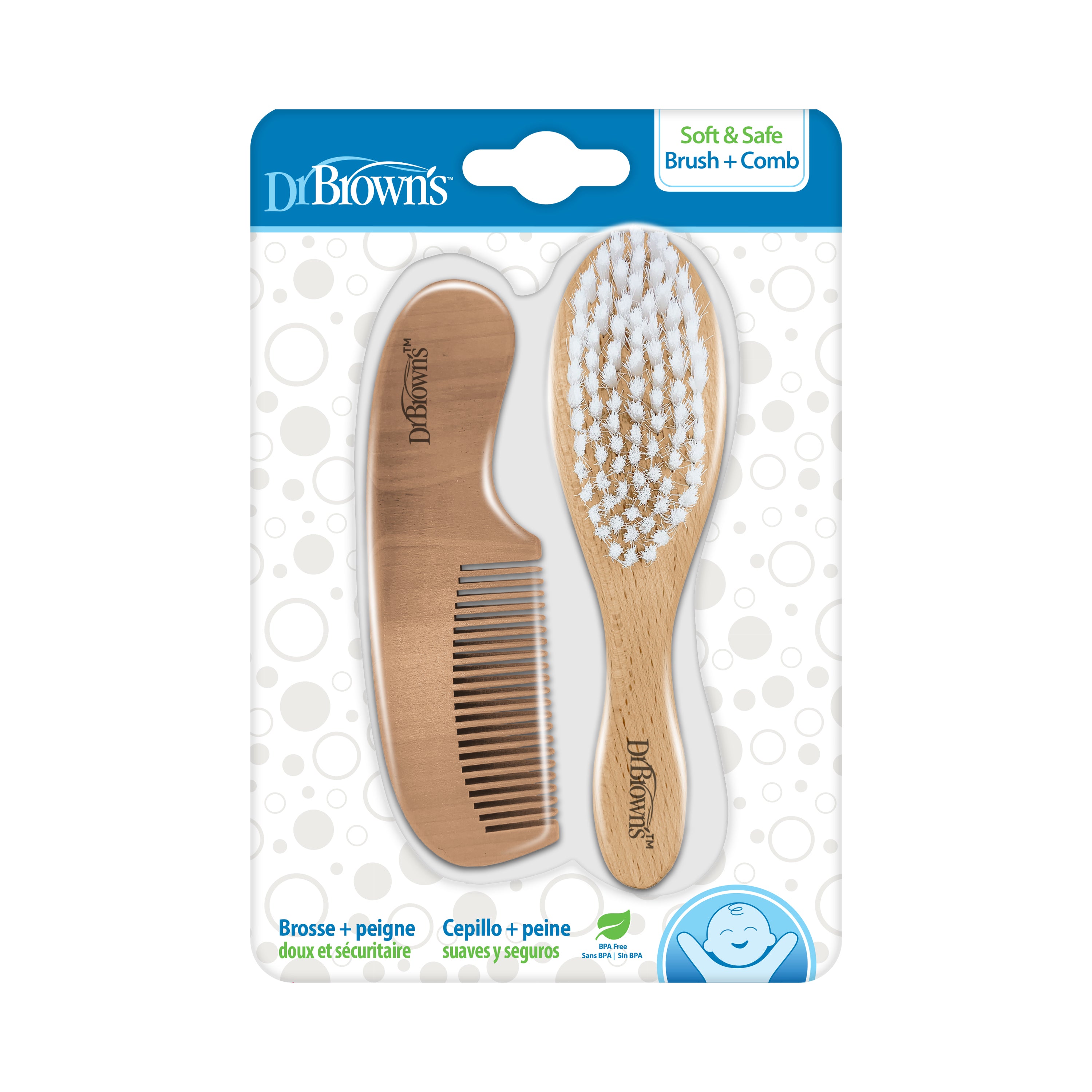 Dr. Brown's Soft And Safe Brush + Comb