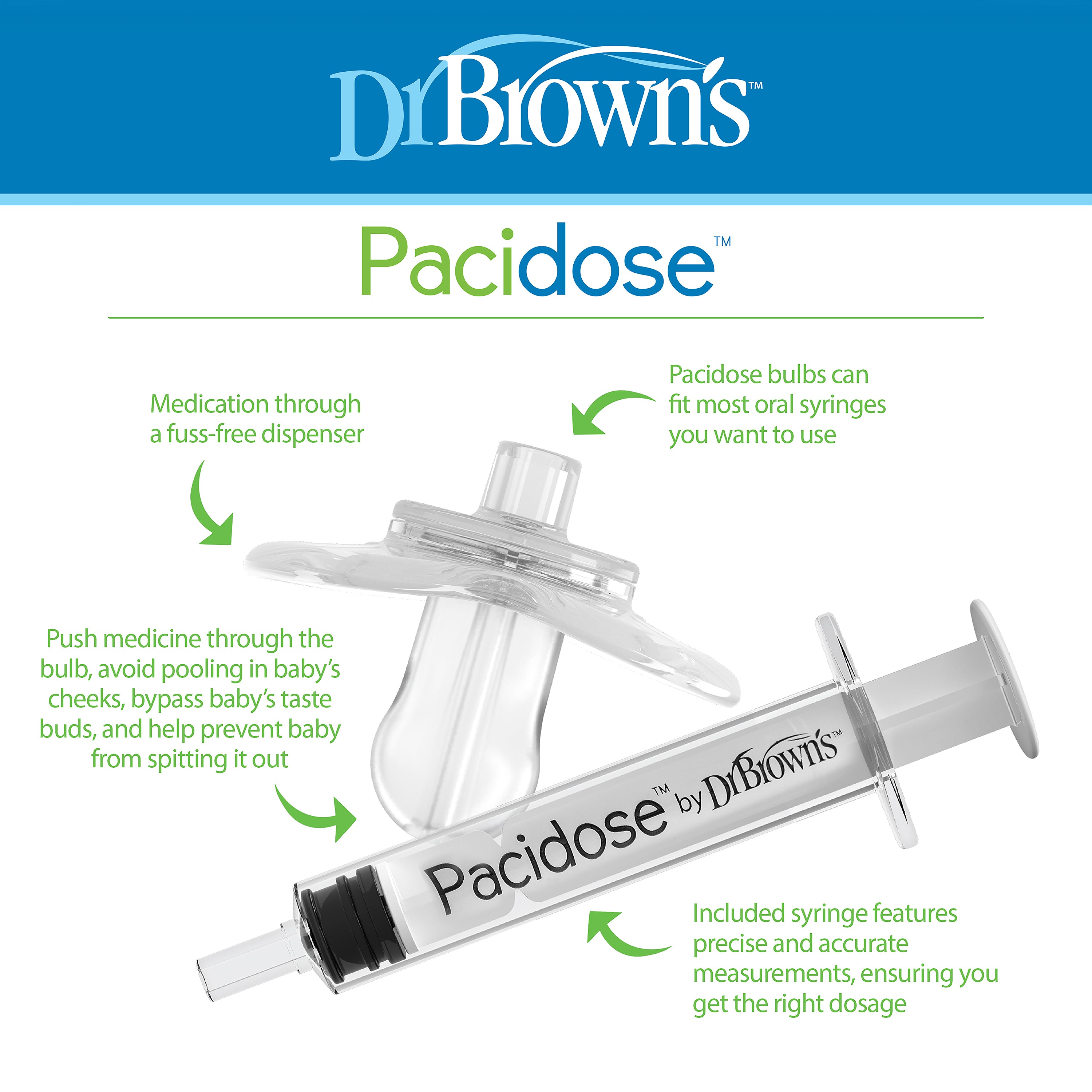 Dr. Brown's Pacifier (Pacidose)And Liquid Baby
