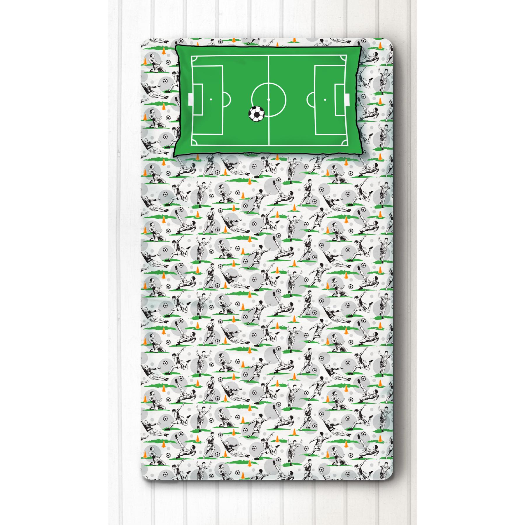 Football Fever Single / Double Bedsheet with One / Two Pillow Cover