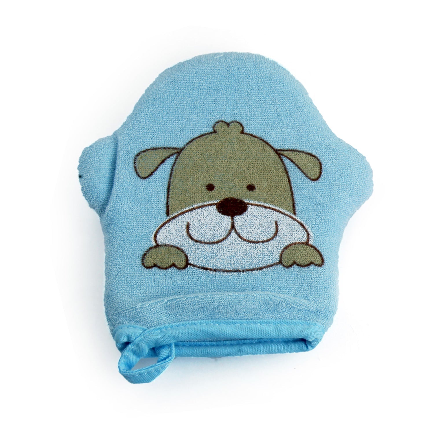 Puppy Love Blue Hand Glove Bath Sponge - Baby Moo