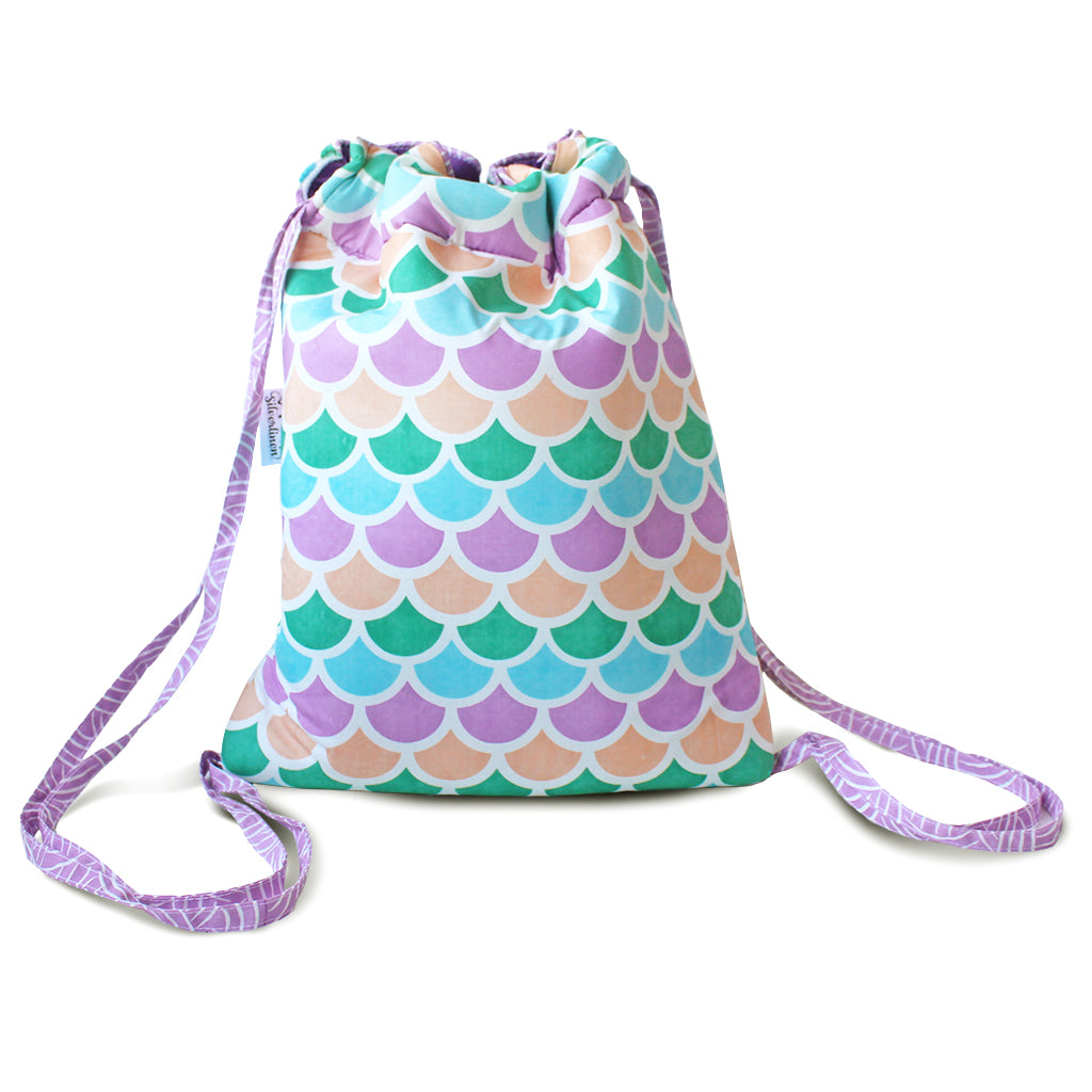 Cotton Drawstring Bag With Waterproof Lining - Shells