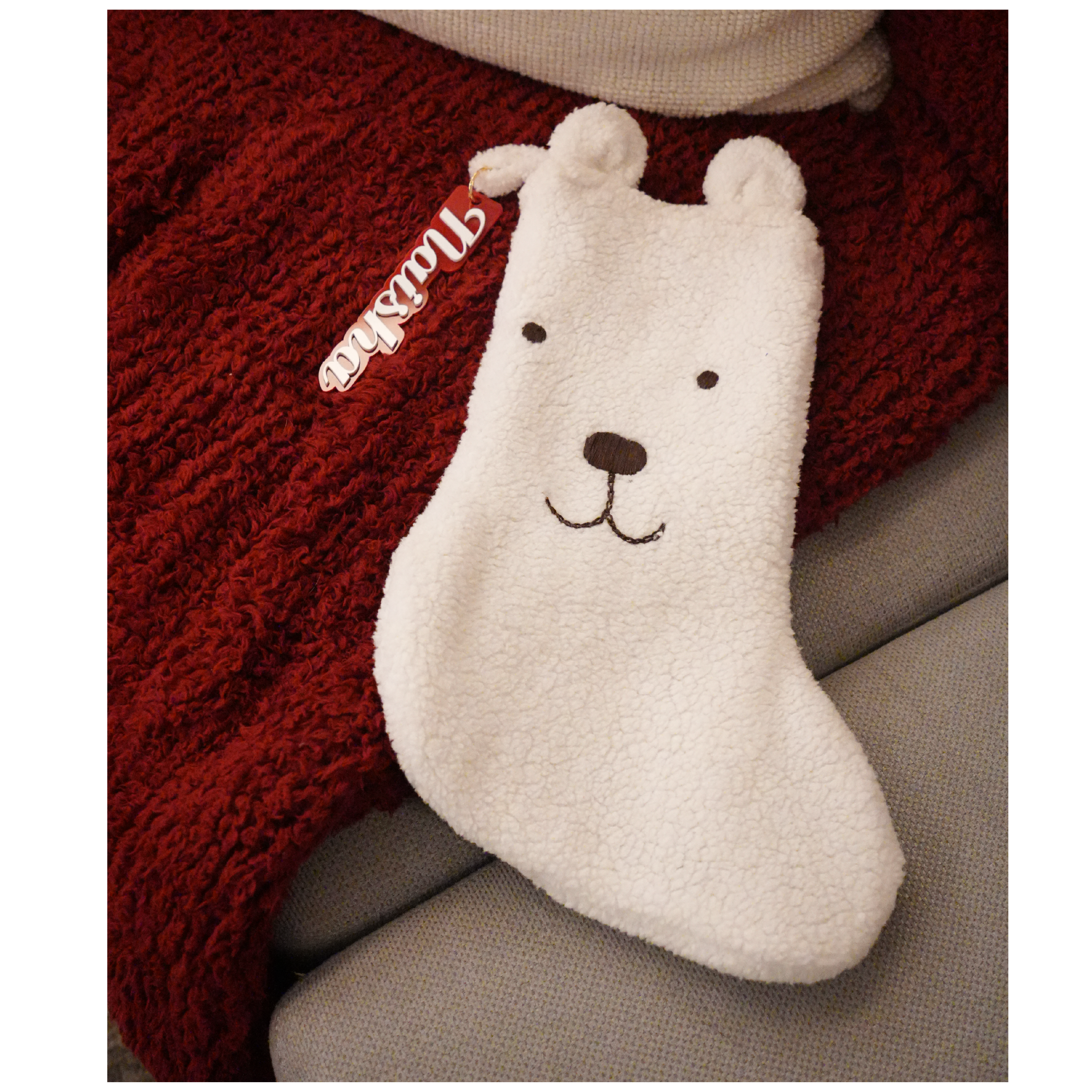 Personalised Teddy Christmas Stocking