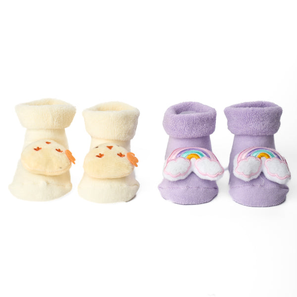 Rainbow Chick 3D Socks - Pack of 2