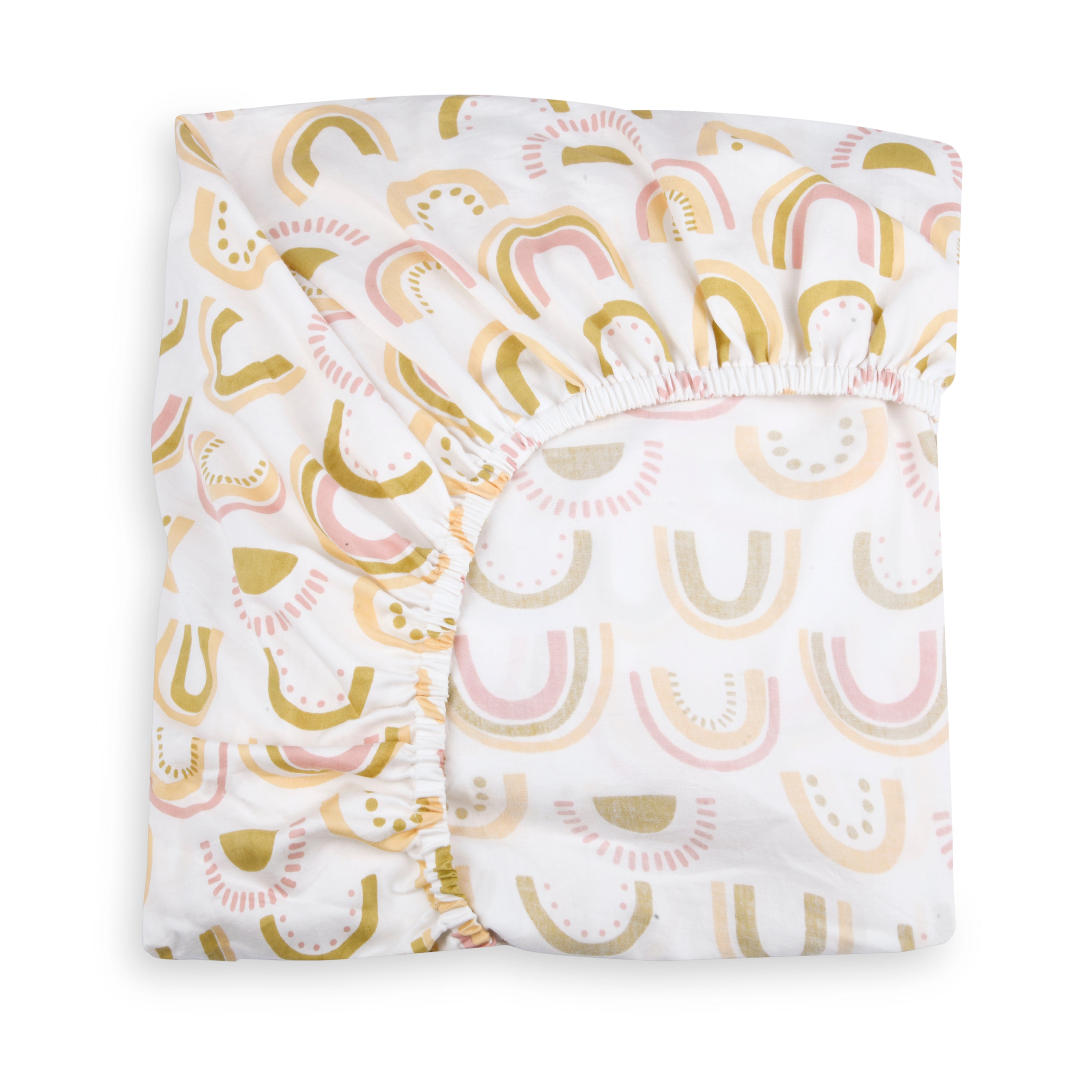 Kokolo Fitted Sheet - You are my Sunshine Organic Satin & Natural Dyes