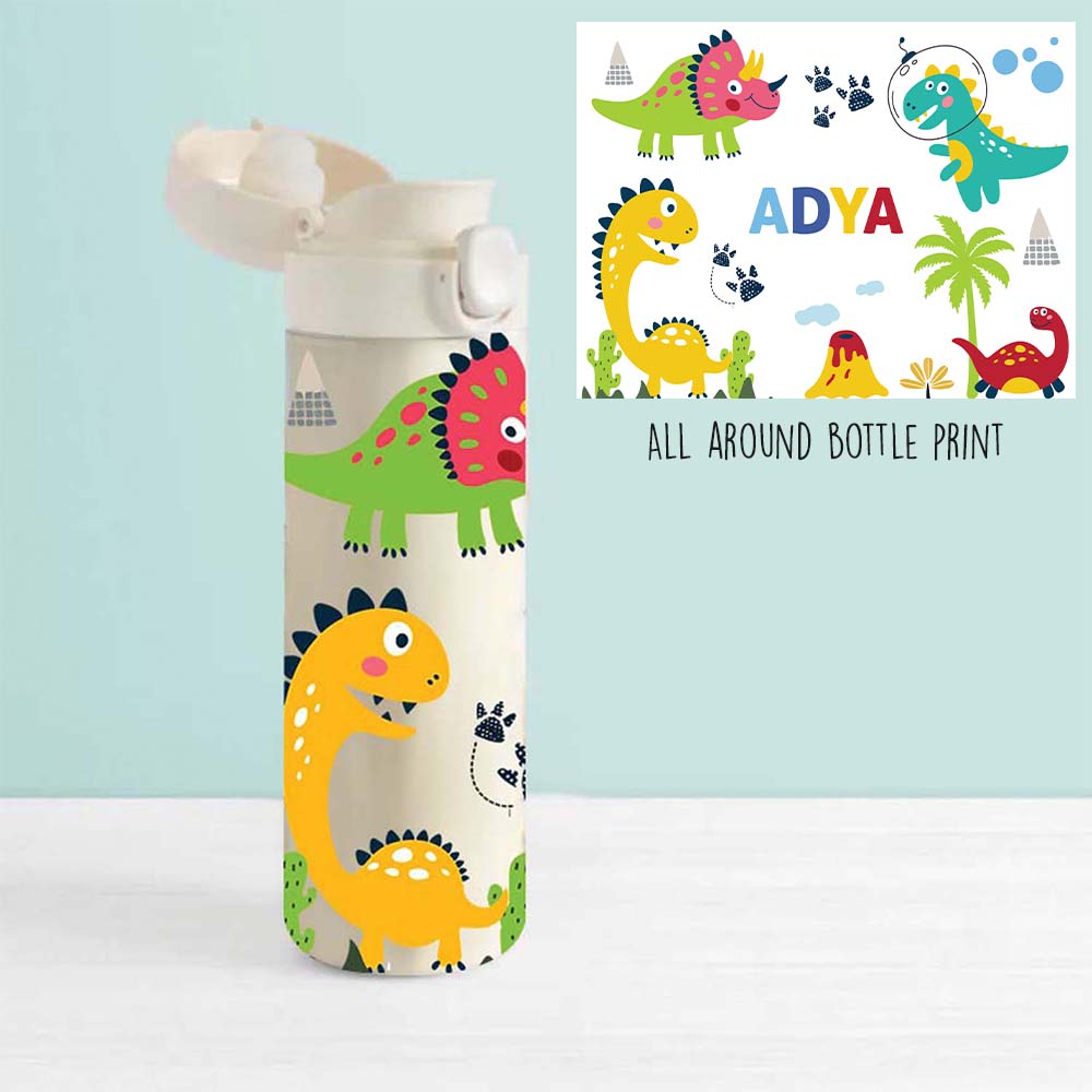 Insulated Water Bottle - Dinosaur