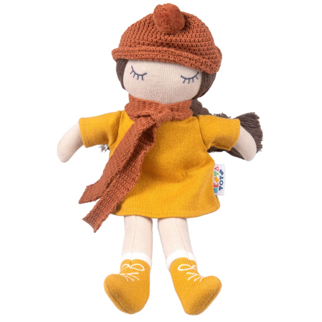 Doll Toy | Plush Toy For Kids | Snuggly Knitted Cotton Soft Toy