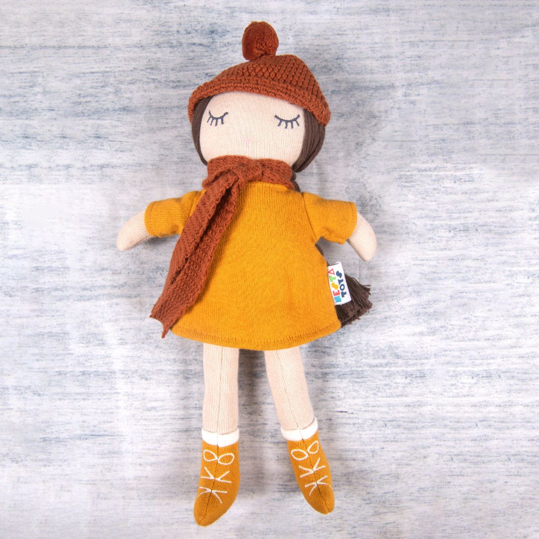 Doll Toy | Plush Toy For Kids | Snuggly Knitted Cotton Soft Toy