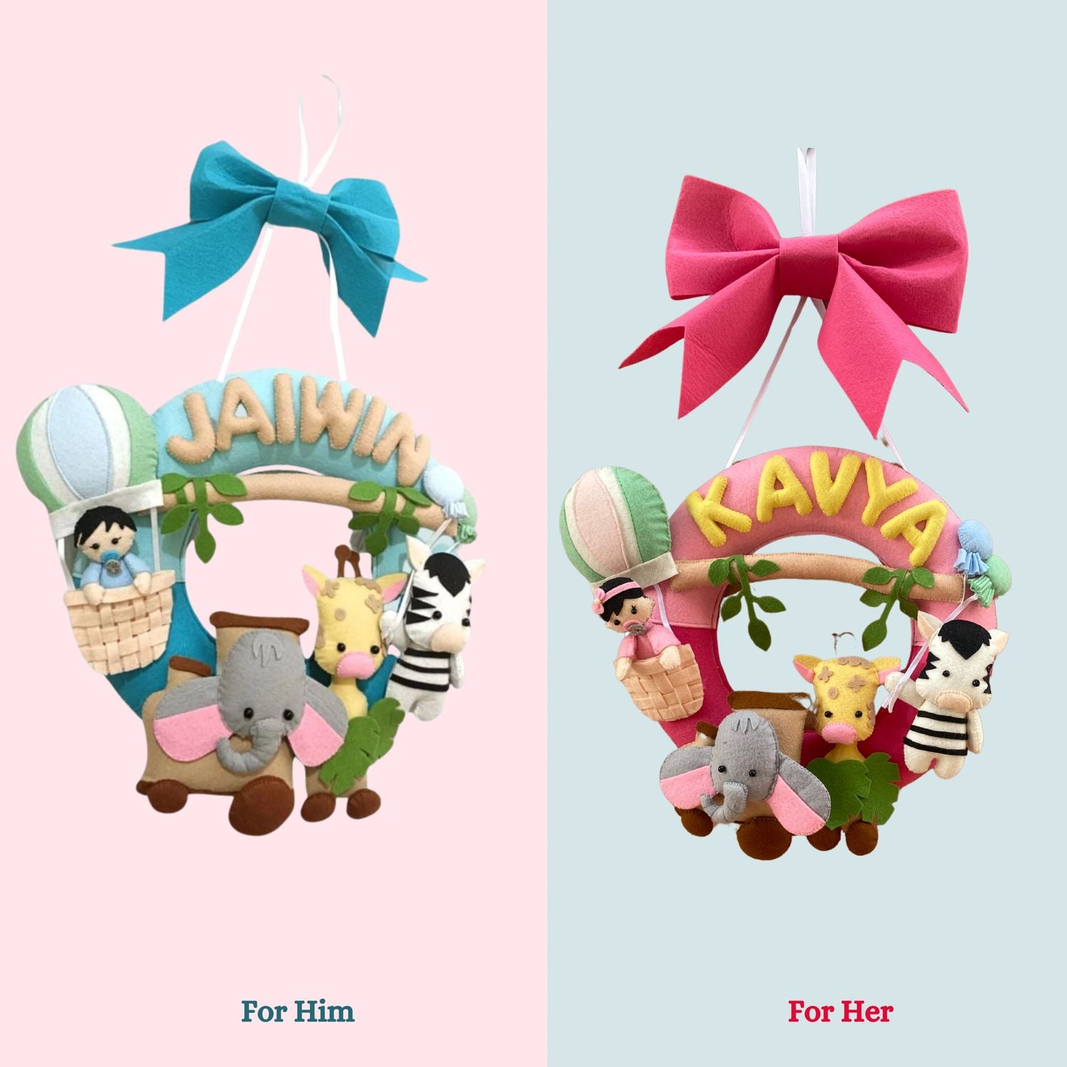 Junior Personalised Ring Name Hanging