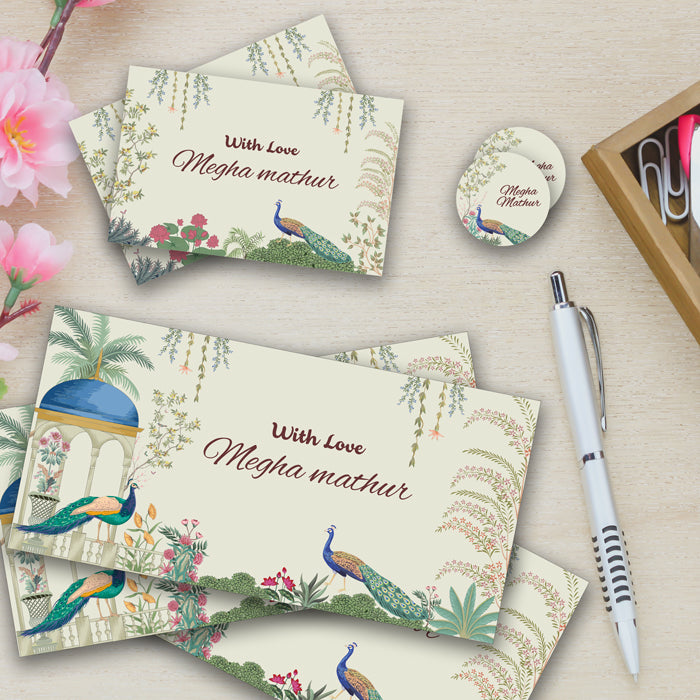 Personalised Gift Envelopes, Cards & Stickers Combo - Royal Theme, Set Of 130