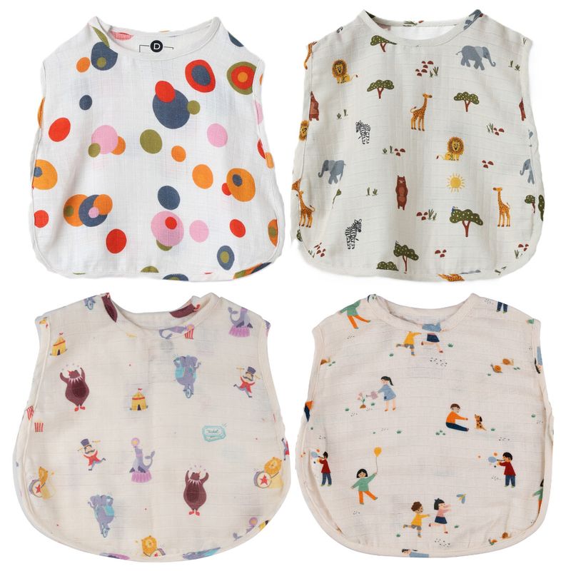 Organic Muslin Jhabla (Set of 4)