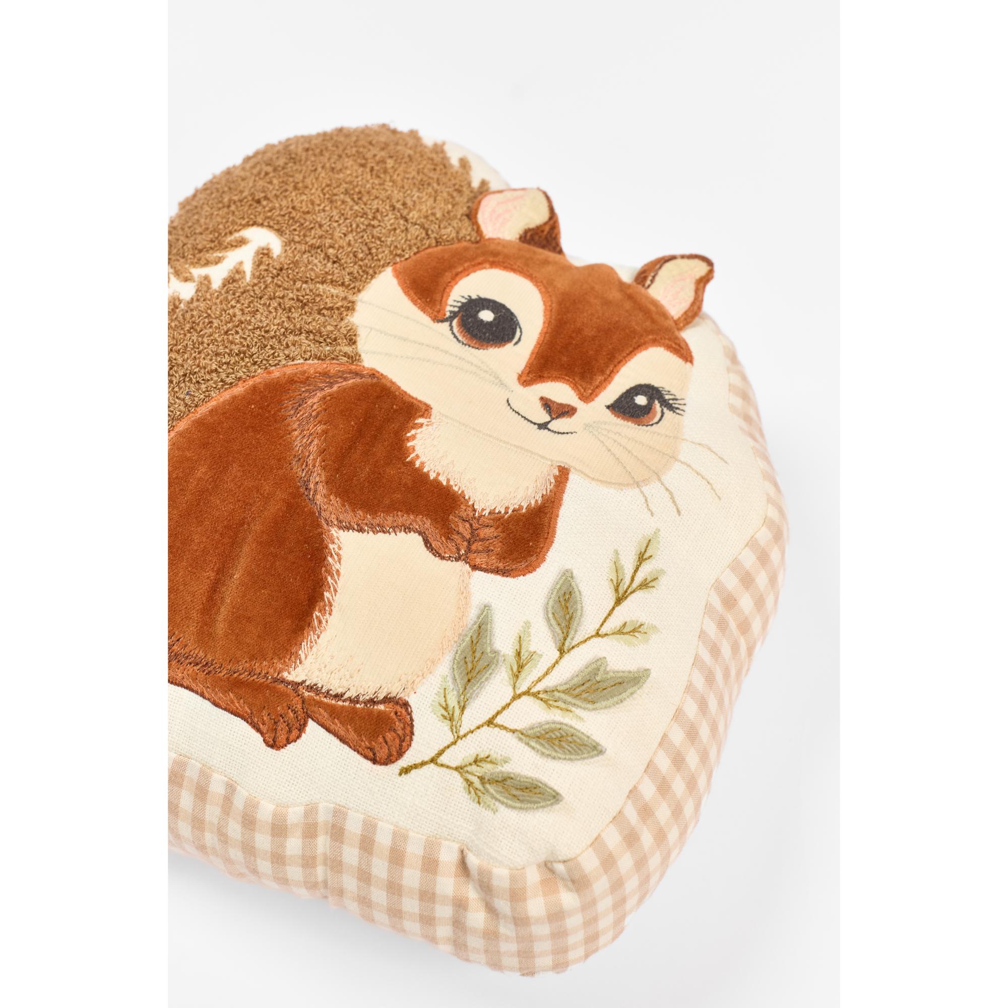 Quirky Squirrel Shaped Cushion