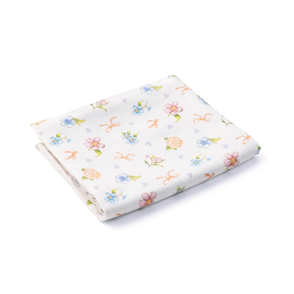 Fancy Fluff Organic Cot Bedsheet - Heirloom