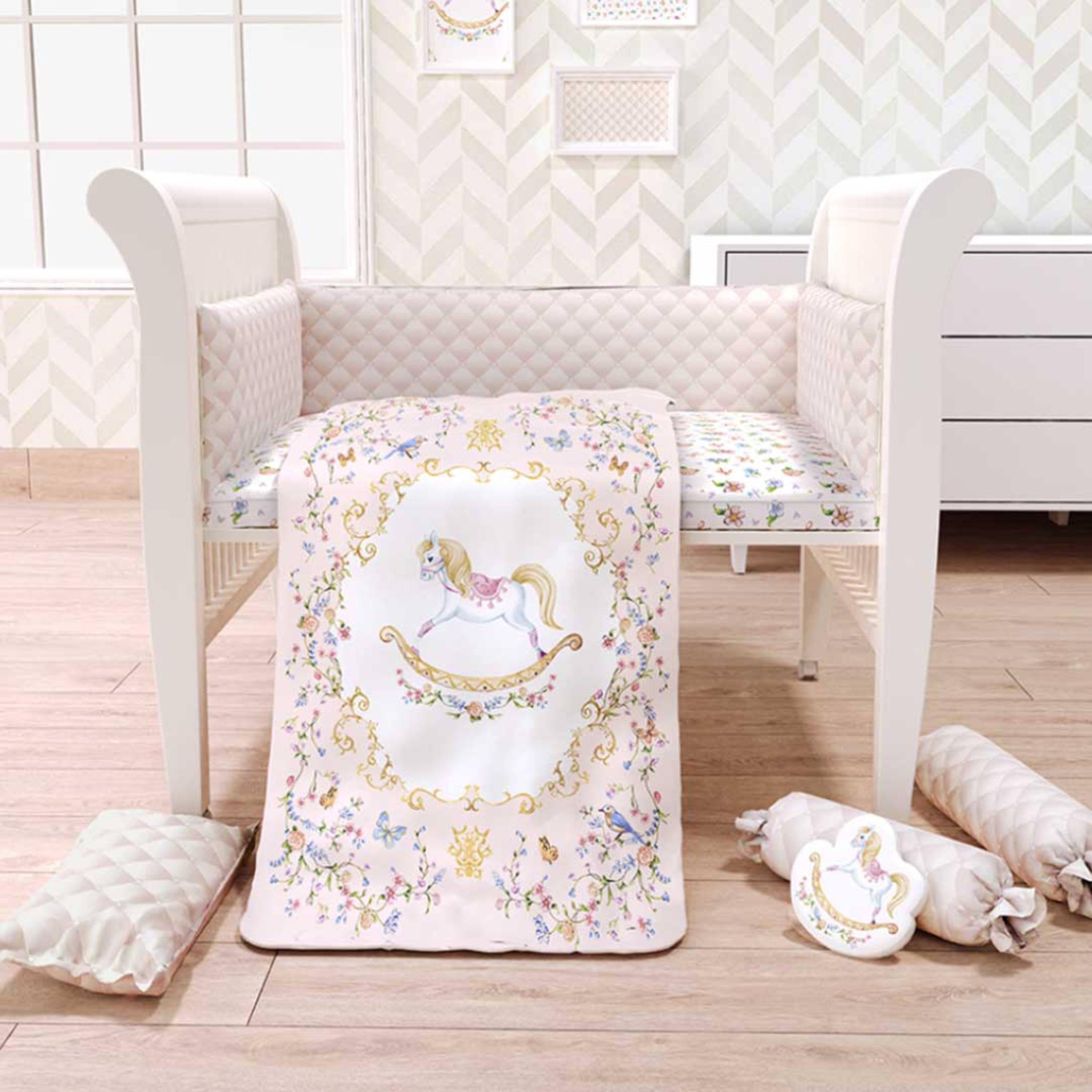 Fancy Fluff 7 Pc Organic Baby Cot Bedding Set - Heirloom
