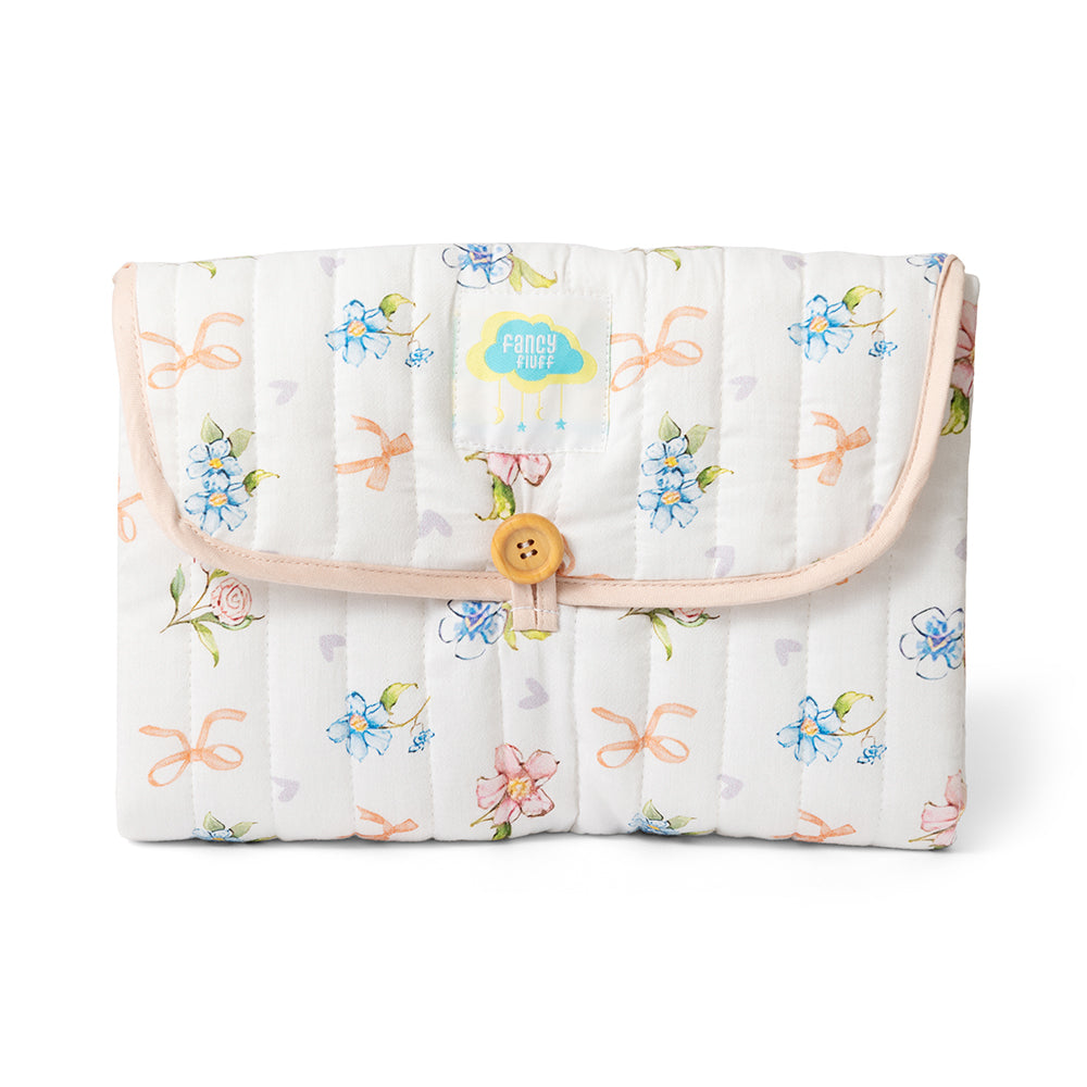Fancy Fluff Organic Portable Changing Mat - Heirloom