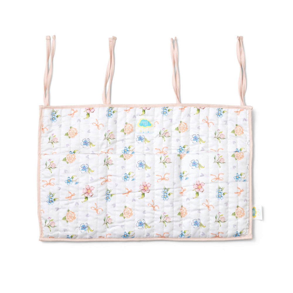 Fancy Fluff Organic Crib Organiser - Heirloom