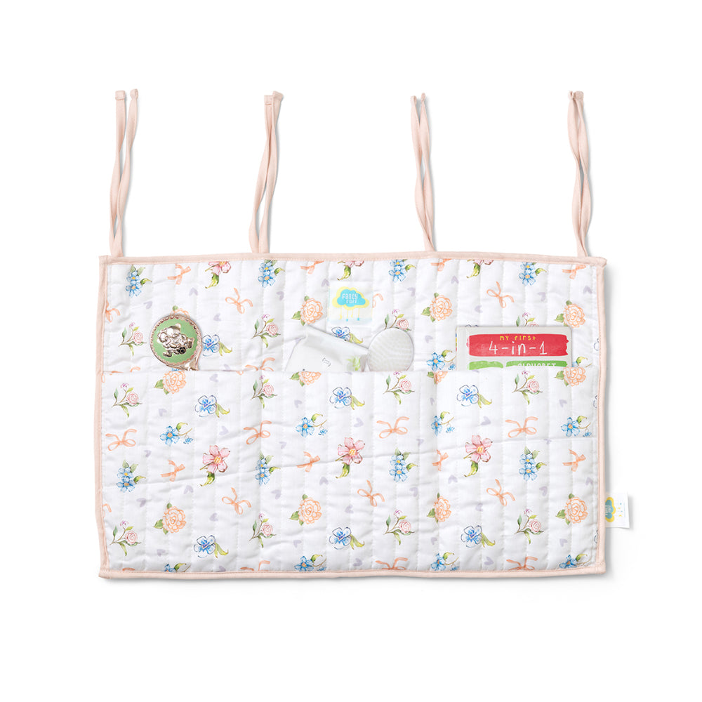 Fancy Fluff Organic Crib Organiser - Heirloom