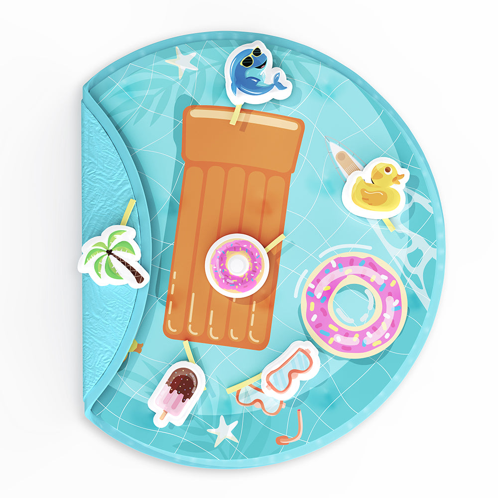 Fancy Fluff Organic Baby Play Mat - Pool