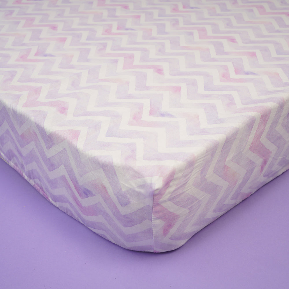 Fancy Fluff Organic Cot Fitted Sheet - Pixie Dust