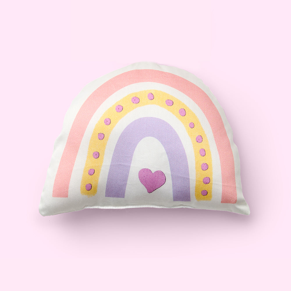 Fancy Fluff 7 Pc Organic Baby Cot Bedding Set- Rainbow Dreams
