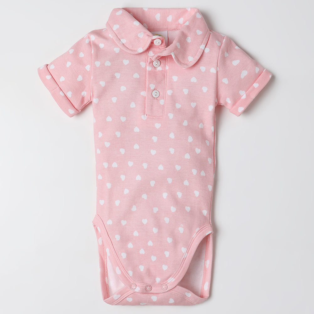 Fancy Fluff All My Heart Collared Onesie