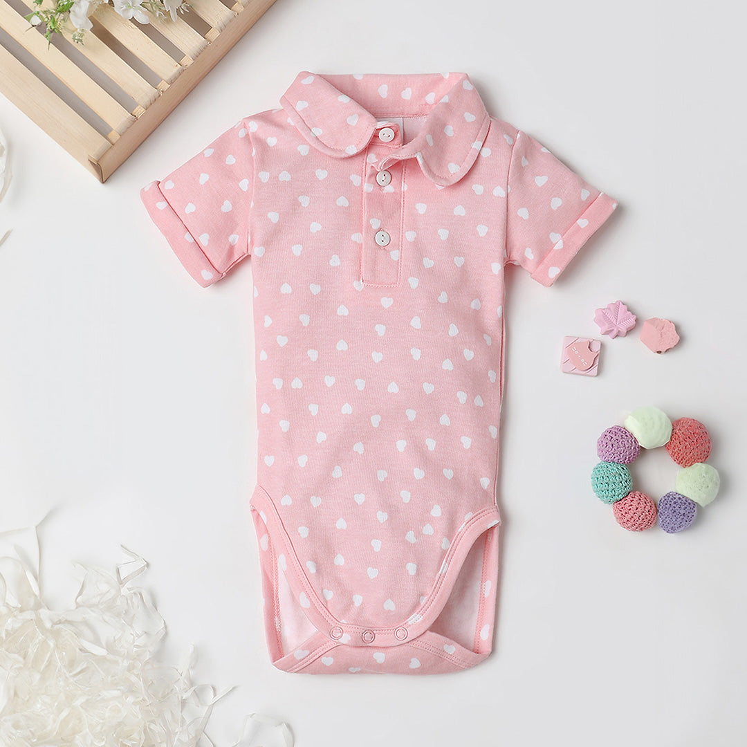 Fancy Fluff All My Heart Collared Onesie