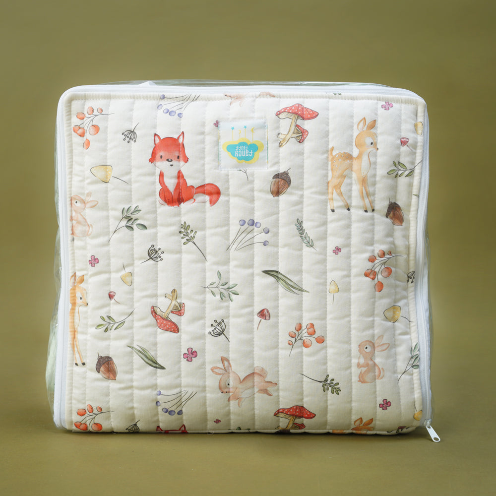 Fancy Fluff Organic Cotton Medium/Large Storage Bag - Woodland