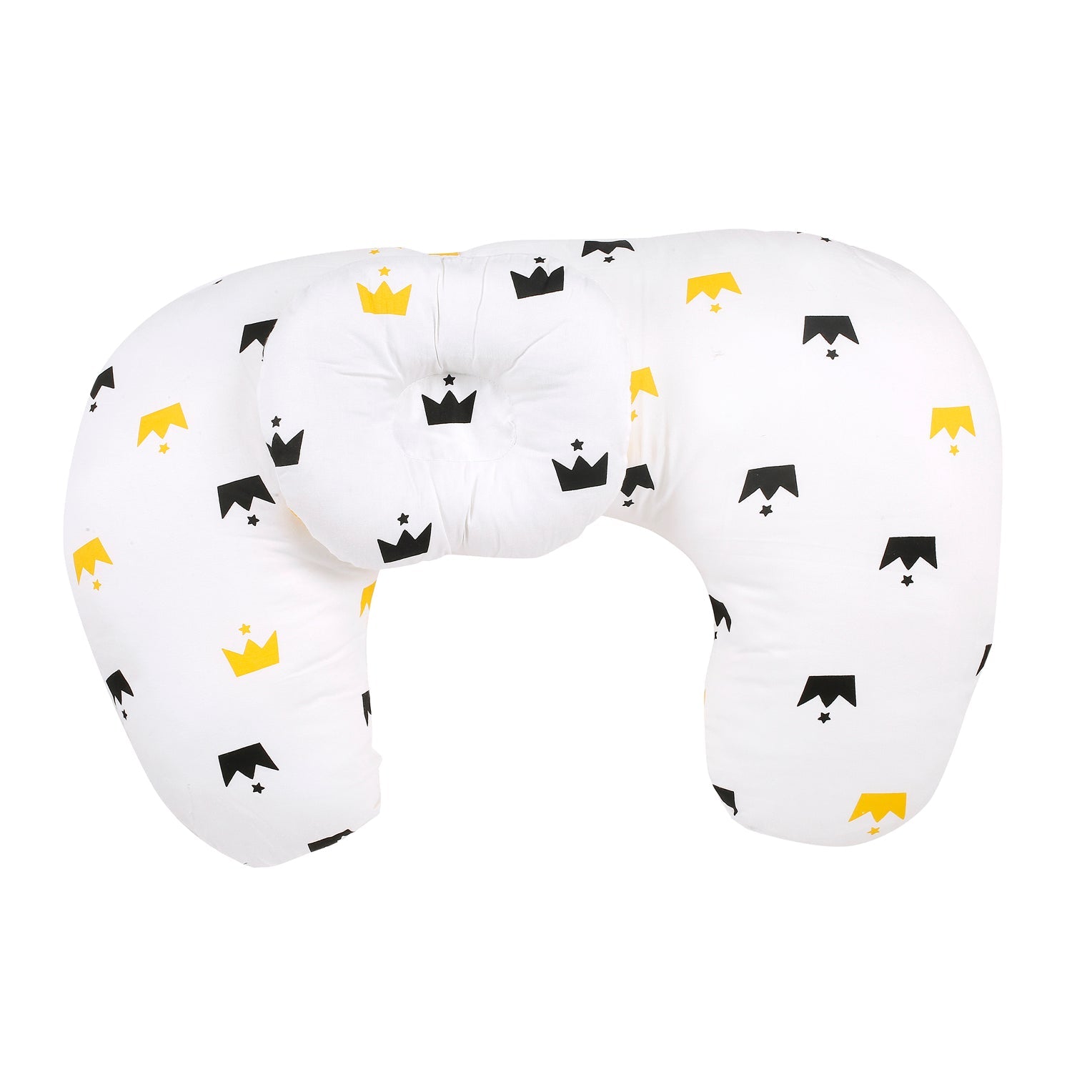 Crown White Feeding Pillow - Baby Moo